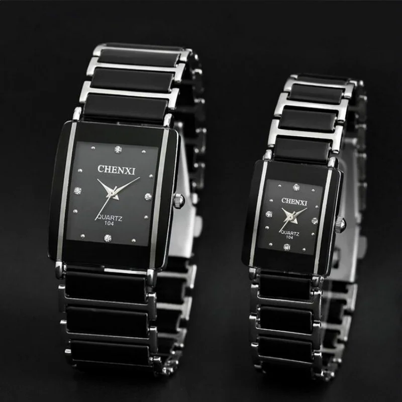 Hot Sale CHENXI Watch Women Simulated Ceramics Watches Fashion Rectangle Dial Quartz Wristwatches Ladies Best Gifts Reloj Mujer