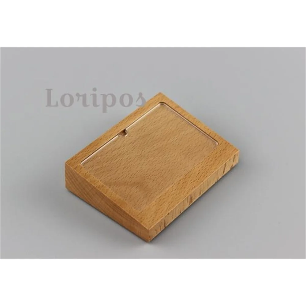 Wood Photo Frame Stand Wooden Desk Sign Label Holder Price Tag Info Display Paper Picture Frame Photo Business Name Card Frame