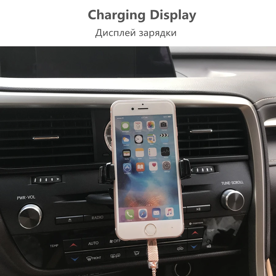 Pemegang Mobil Otomatis Slot CD Dudukan Telepon Dapat Diperpanjang Tampilan GPS Mendukung 360 Dudukan Telepon Mobil Dapat Diputar Berkendara Aman