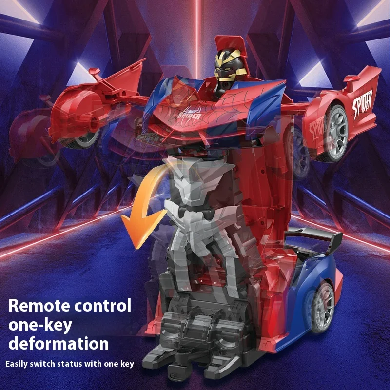 Symper CD0062 1:18rc 車ワンクリック変換スパイダーリモートコントロールカー電動子供のおもちゃロボットシミュレーションカーモデル