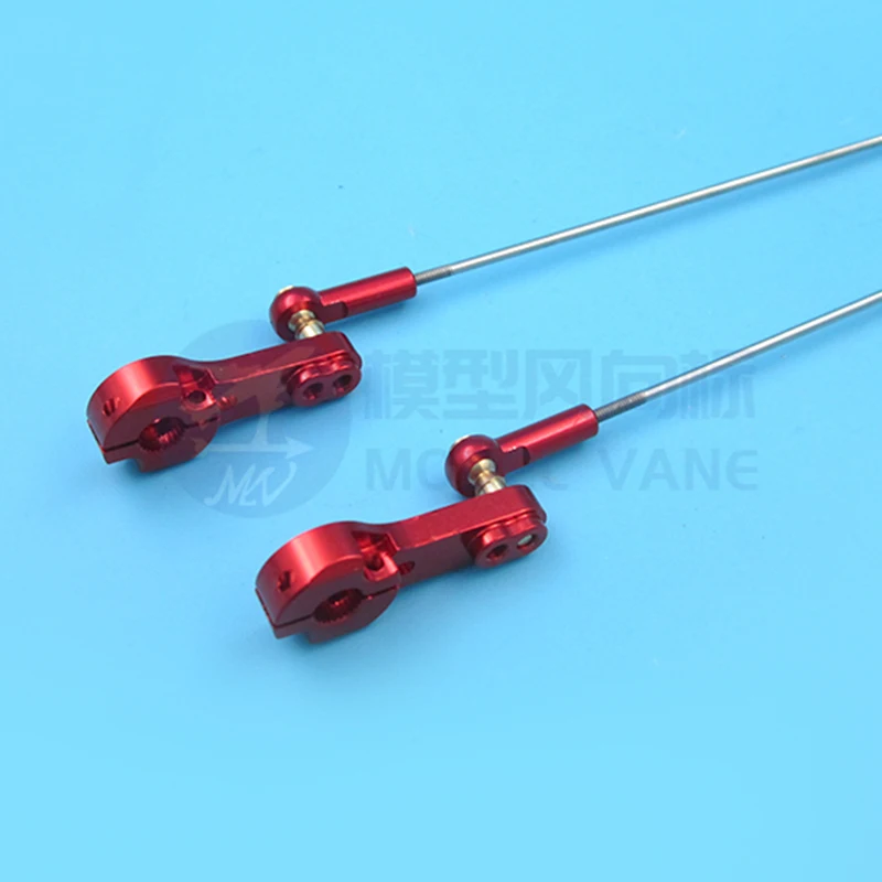 25T Servo Horn Standard Rocker+M2 Metal Ball Joint Buckle+M2/2mm Steering Rod Assembly For DIY RC Car/Airplane/Boat Model