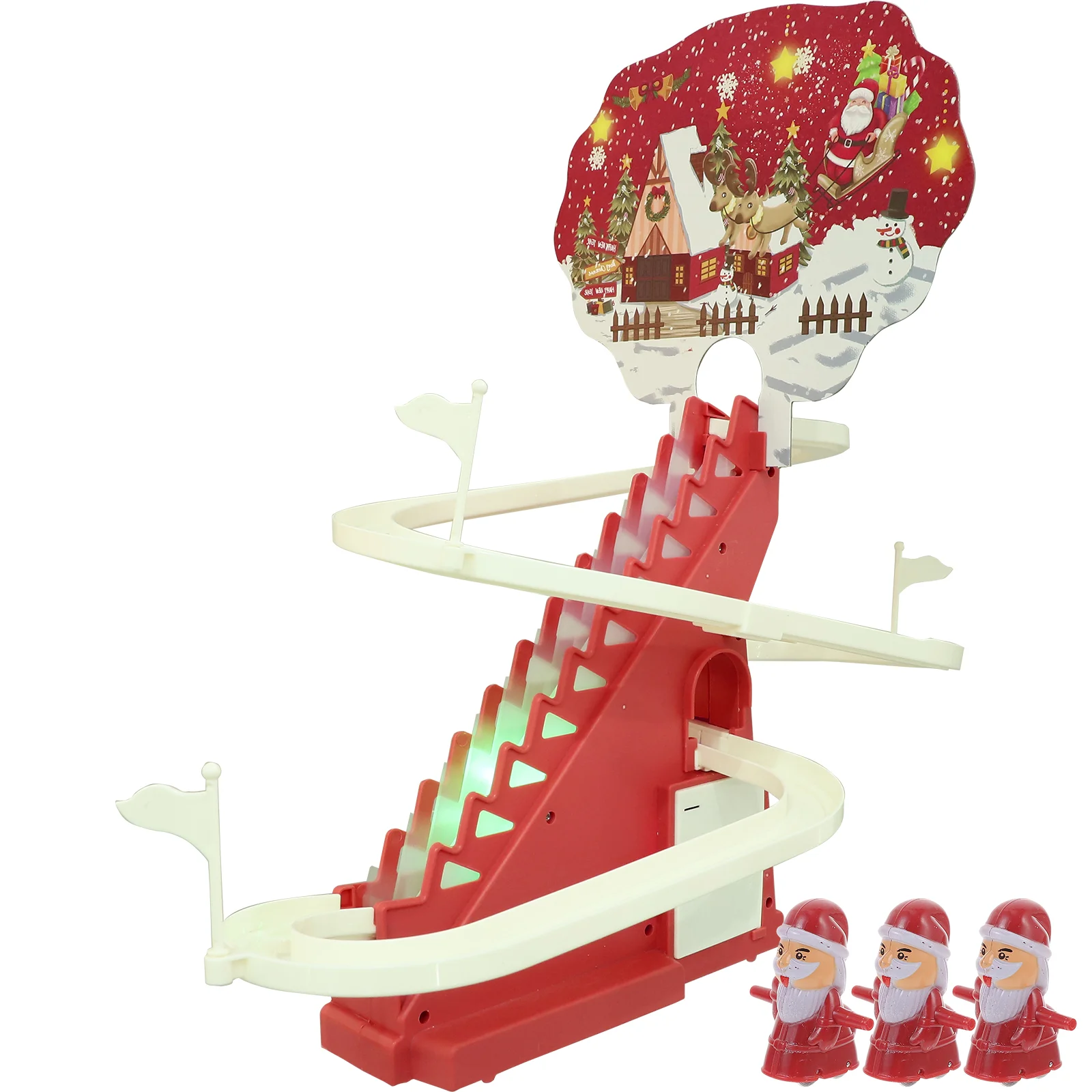 

Christmas Climbing Stairs Toy Roller Coaster Toys for Toddlers Electric Slide Electronic Components 3 Year Old Boys Child Cars