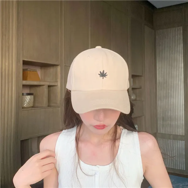 New Maple Leaf Baseball Caps Embroidery Baseball Cap Men  Women Hat  Adjustable  Cap Trucker Worker Cap  Drop Shipping