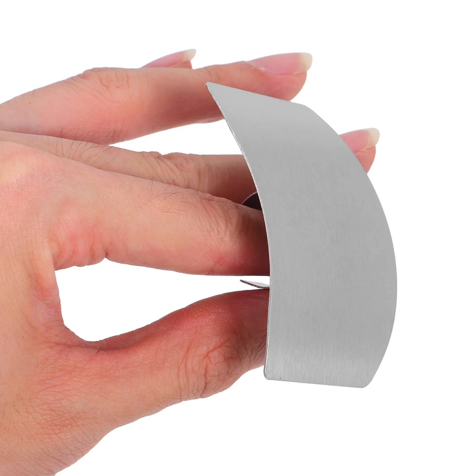 

4Pcs Finger Guards Stainless Steel Kitchen Finger Protectors Safe Cutting Slicing Dicing Food Prep Tools for Vegetables Meat