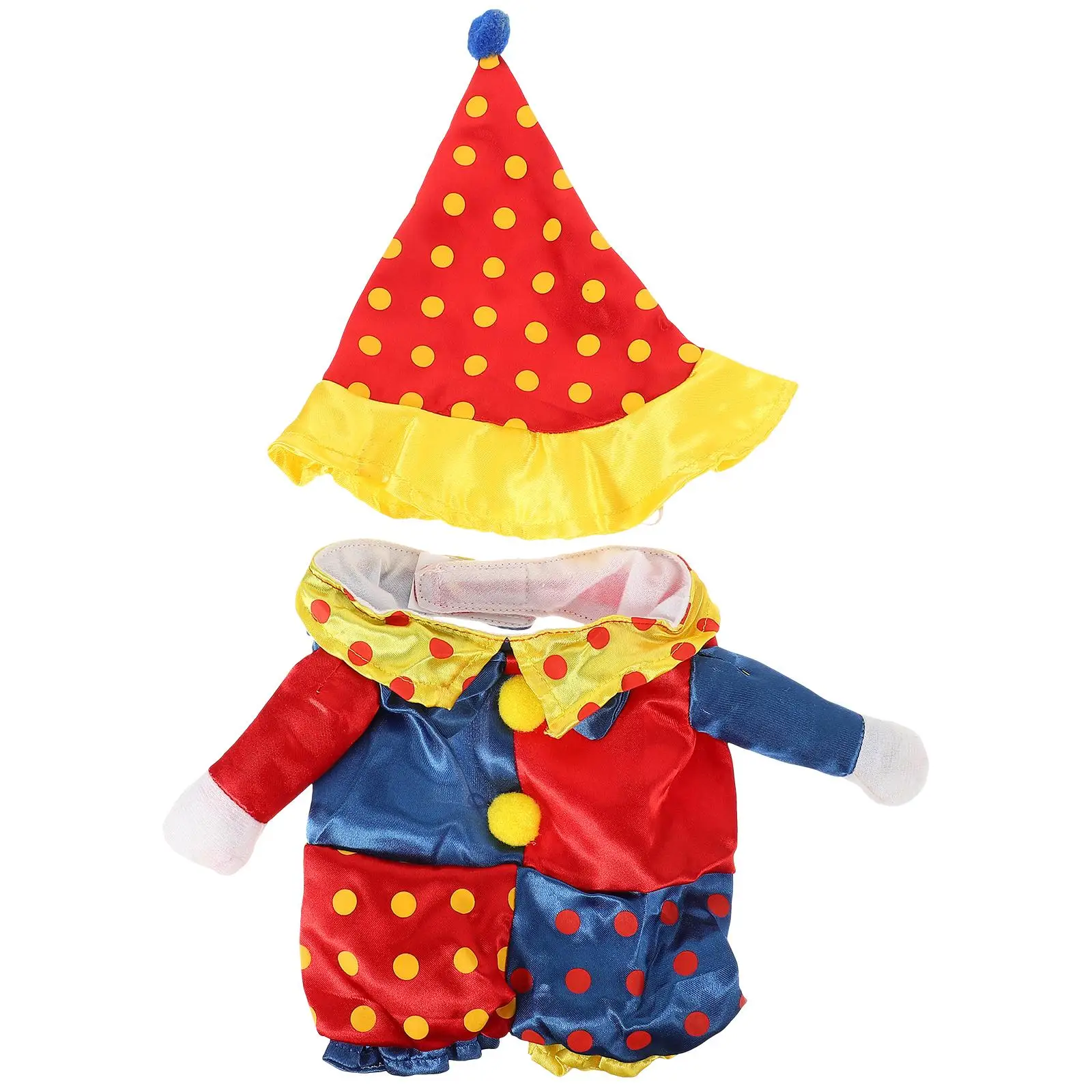 

Clothes Small Dog Coat Pet Clothing Jacket with Hat Clown Outfit for Dogs Winter
