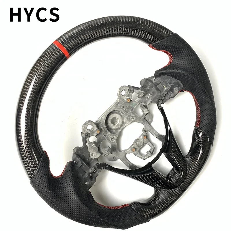

JDM Racing Custom Car Interior Accessories Carbon Fiber Steering Wheel for Mazda 3 Mazda 6 Cx5 Rx8 Mx5 Cx9 Cx30 Without airbags