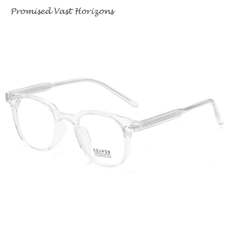 TR90 Модные заклепки Классическая мода можно сочетать с иглой для близорукости с ацетатными дужками Анти-синий свет Плано-оправа для глаз