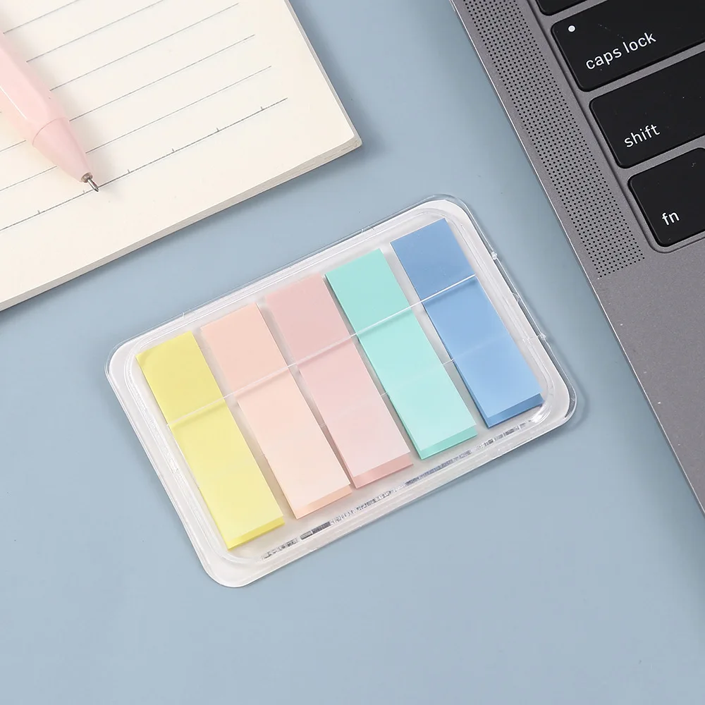 6Packs/Set Transparent Sticky Notes Self-Adhesive BookMarker Annotation Reading Book Clear Tab Kawaii Cute Stationery