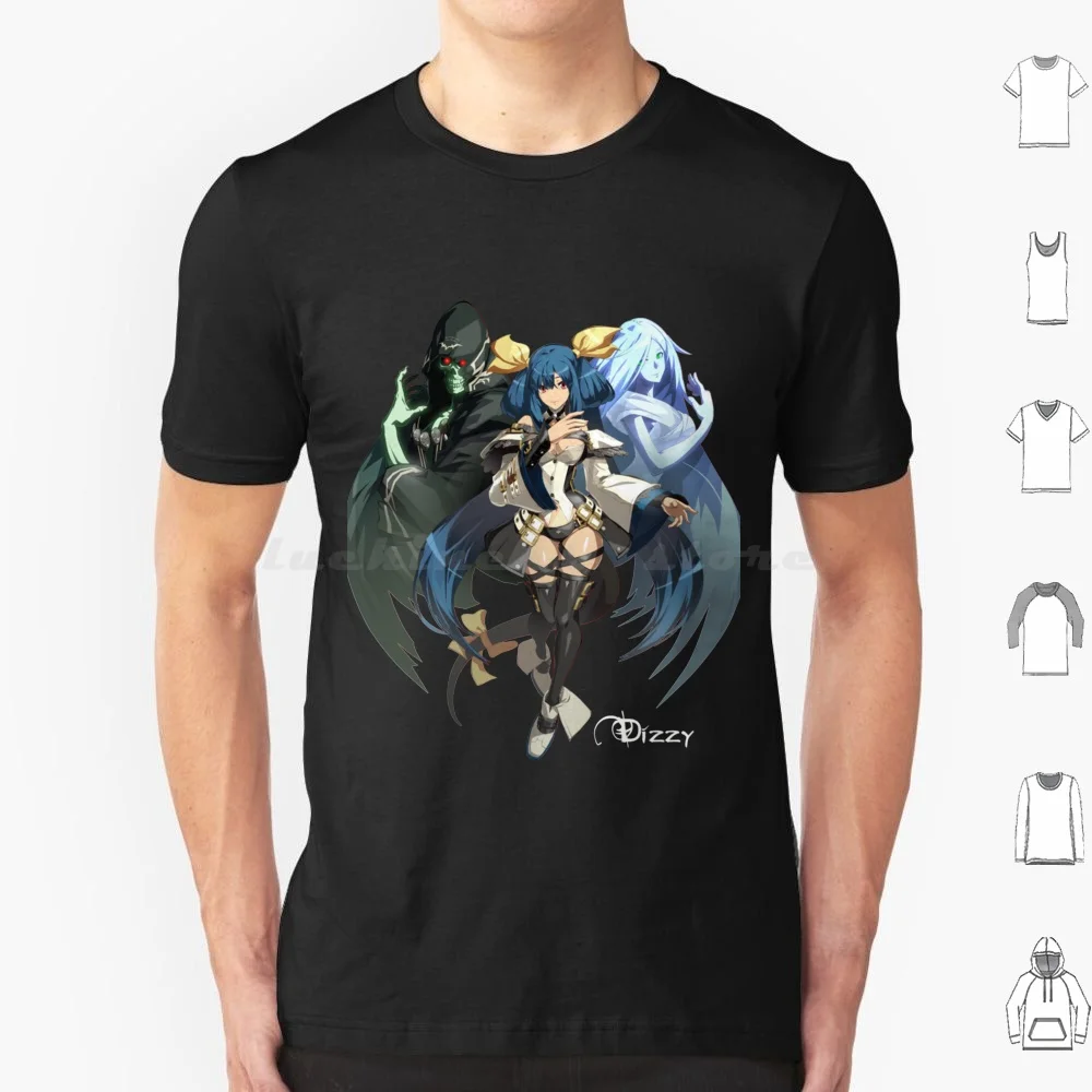 Camiseta Guilty Gear Dizzy talla grande 100% algodón Guilty Gear Anime Guilty Gear Strive Guilty Gear Xrd Guilty Fighting