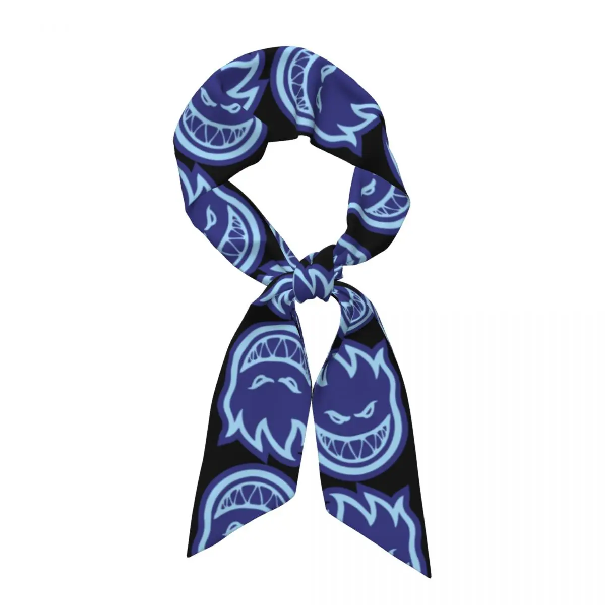 Spitfire Skate (1) Women Long Narrow Scarf Silky Skinny Scarf Multi-use Neck Head Wrap for Office Daily Party