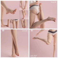 Worldbox 1/6 Scale White Skinned Female Body One-piece Shanks 4 Feet Types for 12inch Soldier Action Figures AT202 201 203 Props