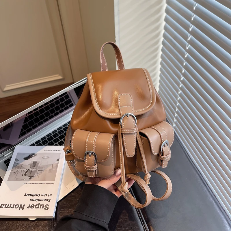 

Nice Quality Women's Backpacks 2025 New Crossbody Casual School Bag Travel Mulit-Pocket Bag Designer рюкзак женский