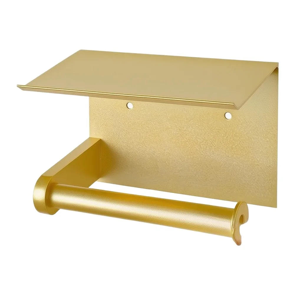 Mounted Aluminum Box for Bathroom Toilet and Towel Holding Optimized for Space Constrained Environments and Humid Air