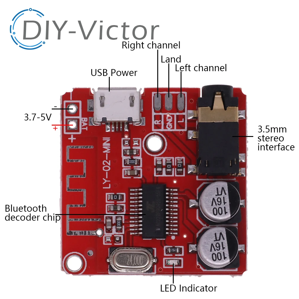 Bluetooth Audio Receiver board Bluetooth 4.1 BT5.0 Pro XY-WRBT MP3 Lossless Decoder Board Wireless Stereo Music Module With Case