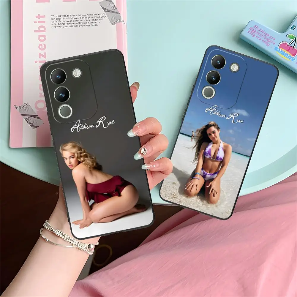 

Чехол для мобильного телефона Addison Rae для VIVO V60 V50 V40 V30 V29 V27 V25 V23 Pro Lite 5G с цветным принтом, красивый роскошный чехол