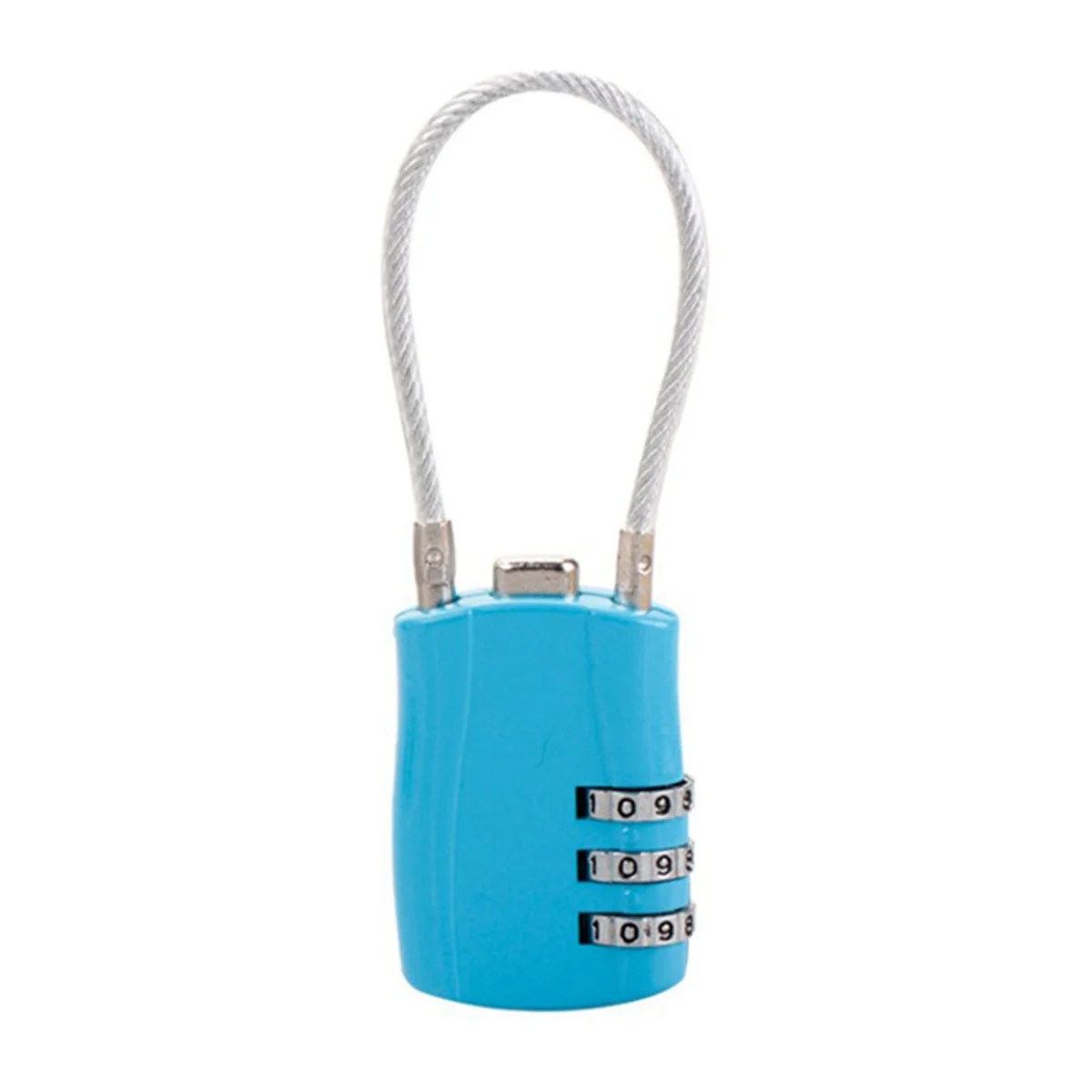 3 Digit Customs Code Lock Contrast Color Anti-Theft Padlock Portable Luggage Password Lock D