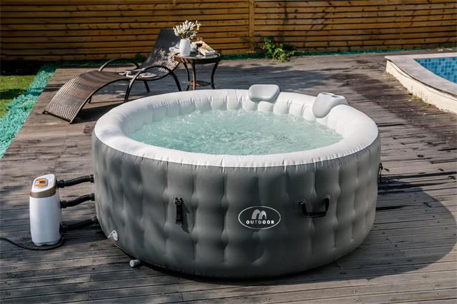 Cheap High Quality 3 Layers Reinforced PVC Family Use 6 Persons Outdoor Inflatable Spa Hot Tub