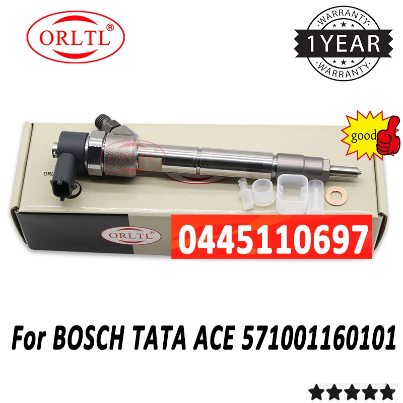 ORLTL 0445110697 Genuine Fuel Injector OEM 571001160101 0 445 110 697 0445 110 697 For Bosch TATA ACE