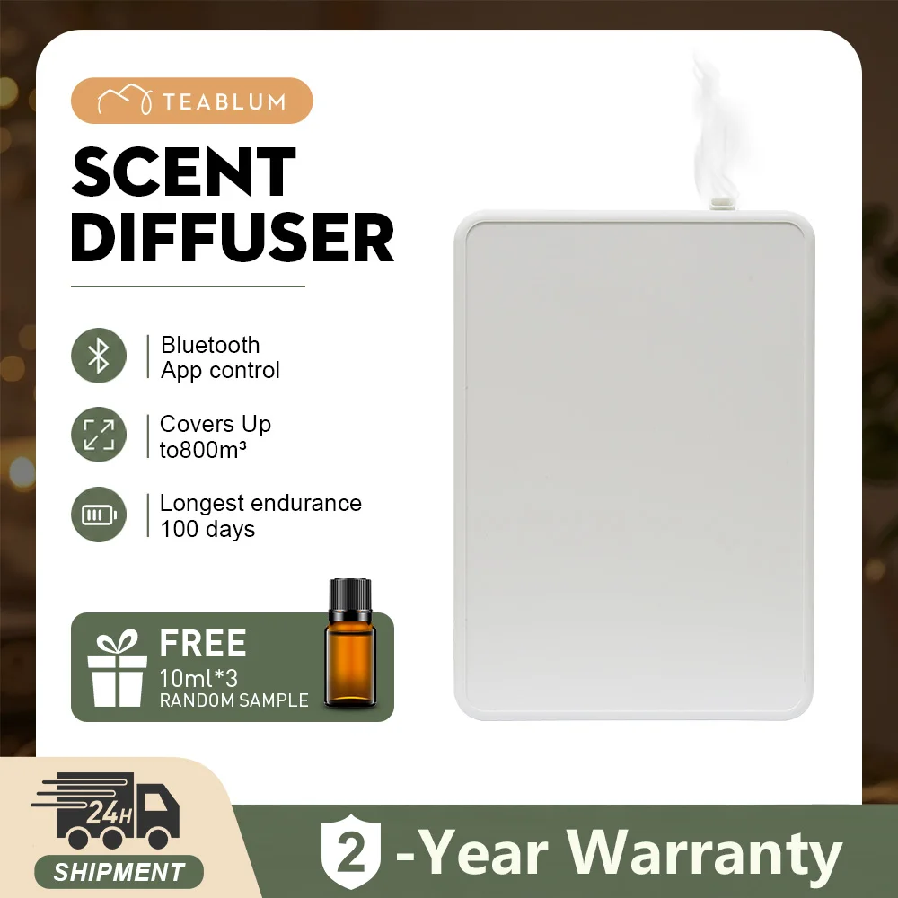Covers 800m³ Aroma Diffuser Smart Scent Air Machine for Hotel Waterless Fragrance Diffuser Home Appliances Battery Diffuser
