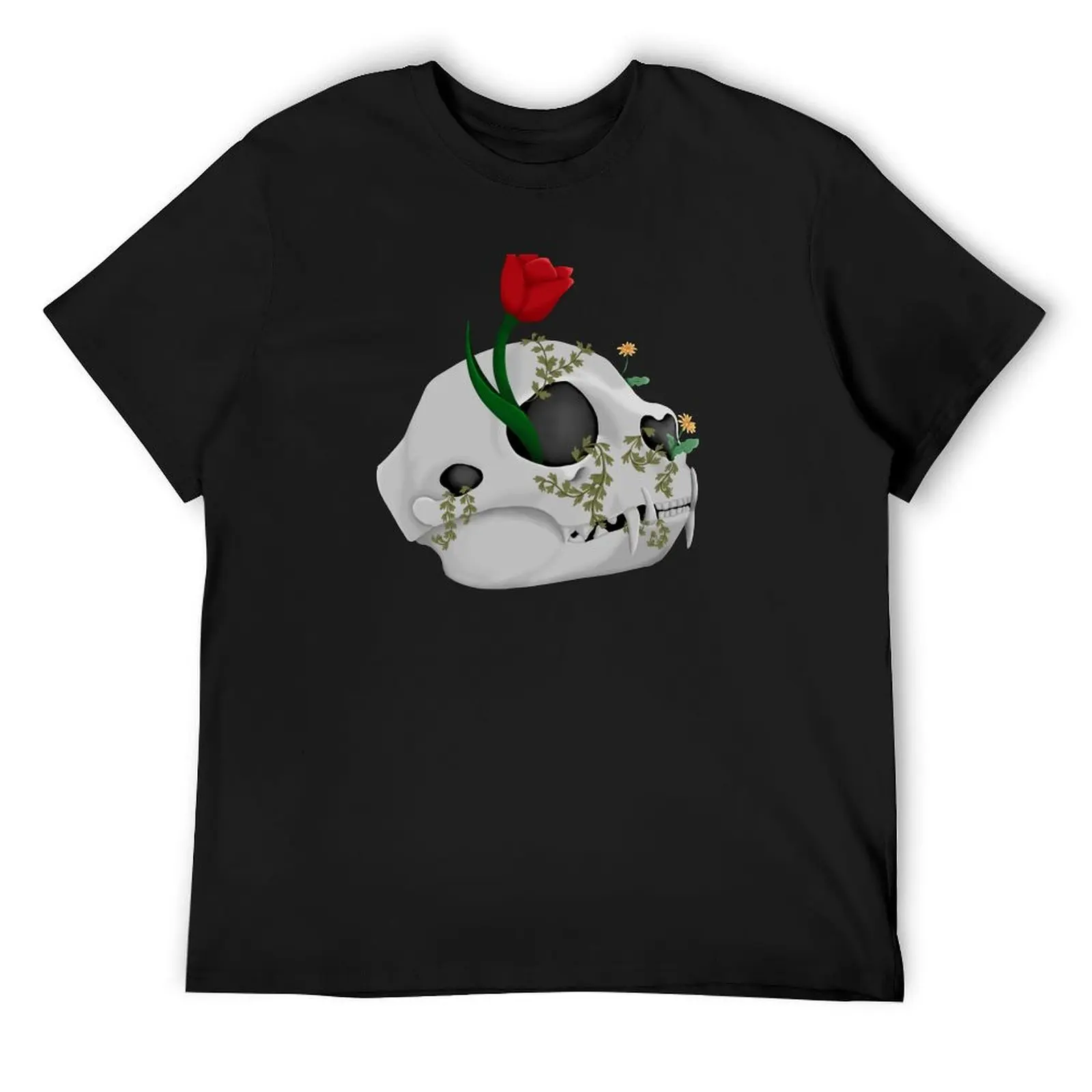 

Cat Skull T-Shirt baggy shirts tops Louboutins tee shirts for men
