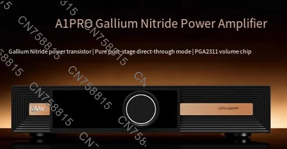 Gallium Nitride Power Amplifier, A1PRO Pure Post-Stage Amplifier High fidelity Audiophile Stereo