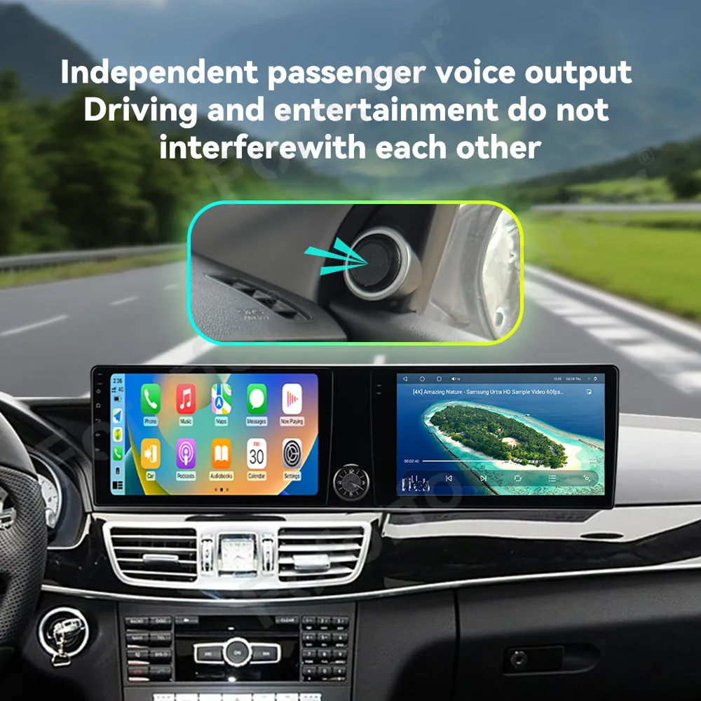 

Dual 10.1 Inch Car Radio CarPlay Android 13.0 For Mercedes Benz 2013-2015 HD Screen Multimedia Player GPS Navigation Head Unit