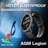 AGM Legion Smartwatch 50 Meter Waterproof 1.43\