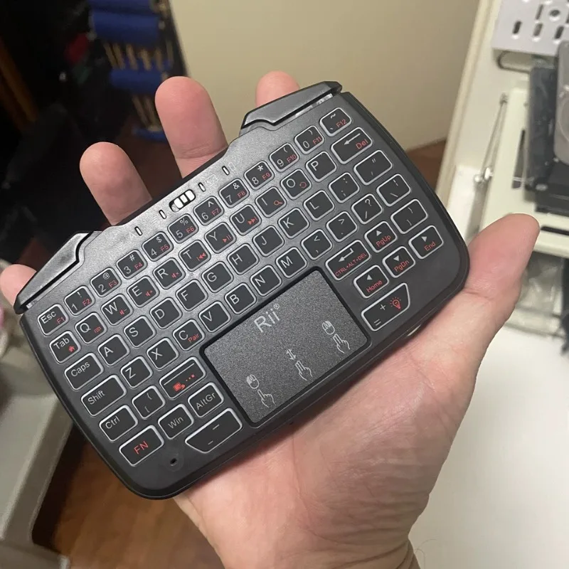 Rii RK707 Mini Wireless Bluetooth Game Keyboard Custom Controller Mouse Portable LightweightTouchpad for Android Windows TVPS4