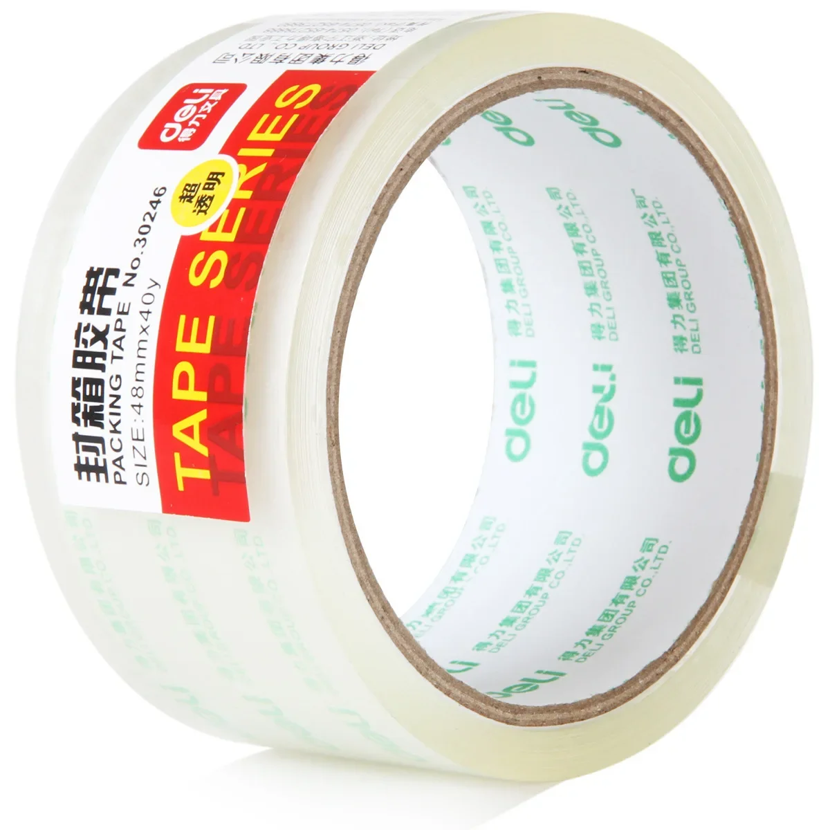 Deli Brand 30246 Tape 48yx40mm Supermarket Packing Tape Transparent Packing Tape Carton Sealing Tapes Small Business Supplies