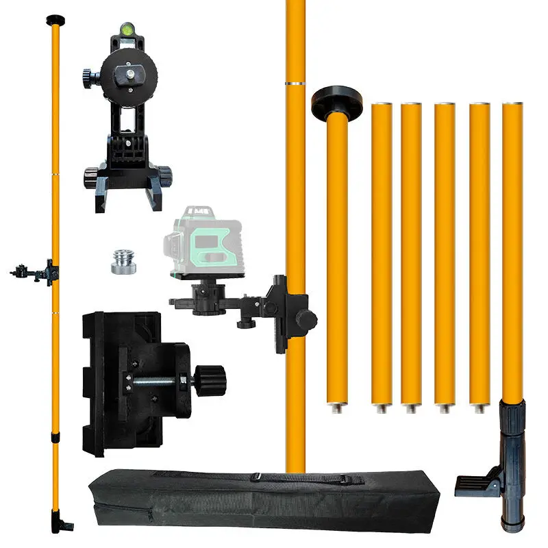 Laser Tripod Extension Rod - Ceiling and Floor Support Bracket Tool Kit - Suitable for Laser Leveler