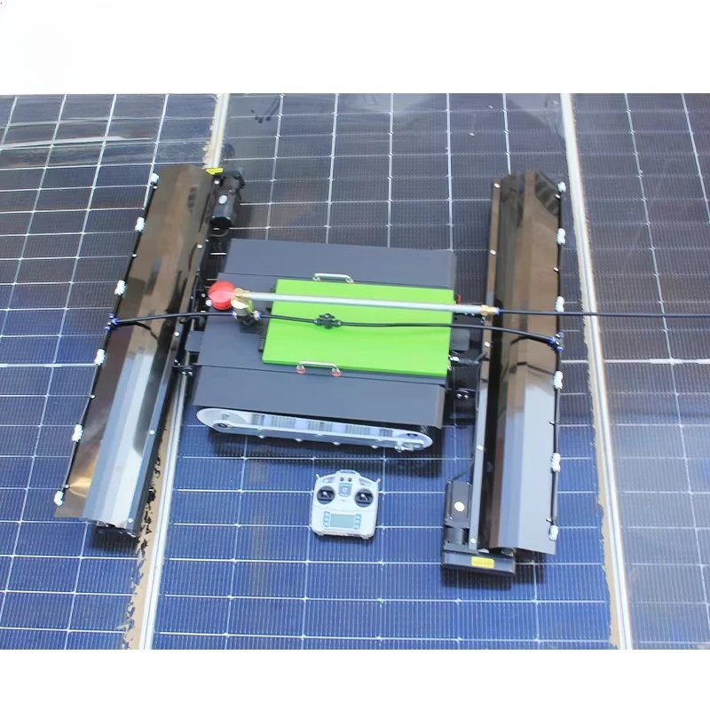 Solar Panel Cleaning Robots and Brushes, Automatic Solar Panel Cleaning Equipment Brushes Photovoltaic Robot Kits Machines