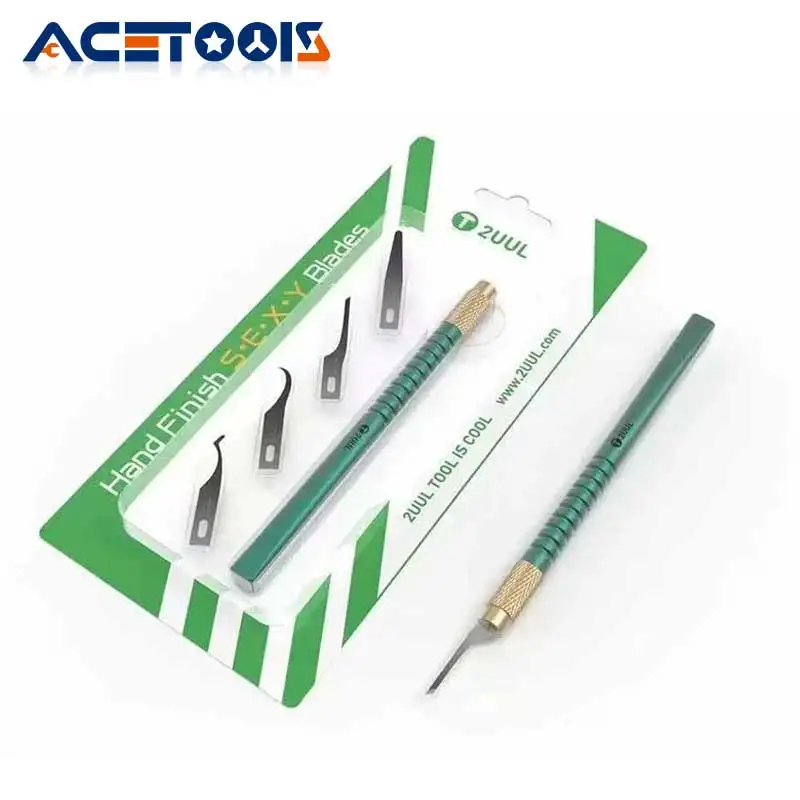 2uul 4 in 1 Hand Finish SEXY Glue Removal Blades For PCB Motherboard Chip IC CPU Glue Remover Knife Cleaning Scraping Pry Tool