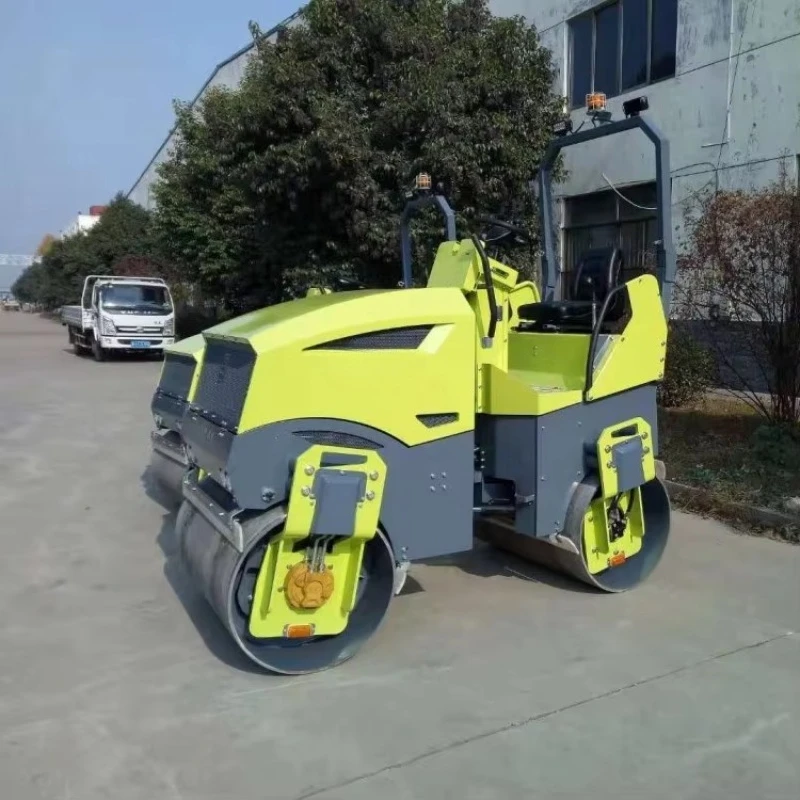 Mini Road Roller Walk Behind Tamping Machine Narrow Area Construction Machinery Alley Foundation Compaction Customized Price