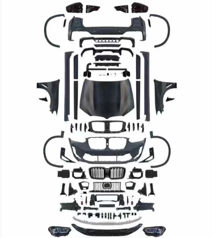 Apply To- X3 F25 2005-2010 Lando Car Conversion Kit Upgrade to G01 X3M Bumper PP Material Easy Headlights Plug Play Europe