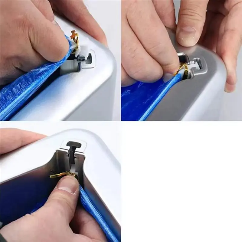 ABIT Shoe Cover Dispenser Machine With 100Pcs Automatic Covers, ABS Hands-Free Step-In For Home Lab Factory Indoor Use