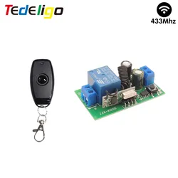220V Light Switch Wireless Remote Control Switch Smart Home 10A Relay Module Rf 433MHz Transmitter for Lamp LED DIY Wall Panel