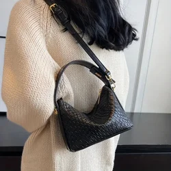 Borsa da donna fatta a mano di grande capacità con chiusura a cerniera multifunzionale elegante a tracolla in pelle intrecciata di alta qualità