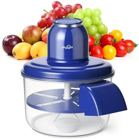 

JOYHILL Electric Grape Peeler – Auto Fruit & Garlic Peeler, Rechargeable, 50W, Stainless Steel Blade (Blue)