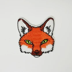 Fox Head Patch,Embroidery Sewing Accessories, Fabric Badge, Manual DIY