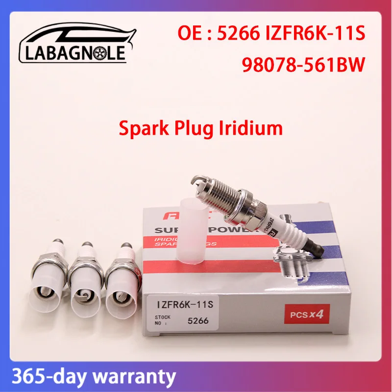 

OE Quality 5266 IZFR6K11S 98078561BW Spark Plug Iridium For HONDA ACCORD CIVIC CRV ELEMENT LEGEND ODYSSEY CITY STEPWGN