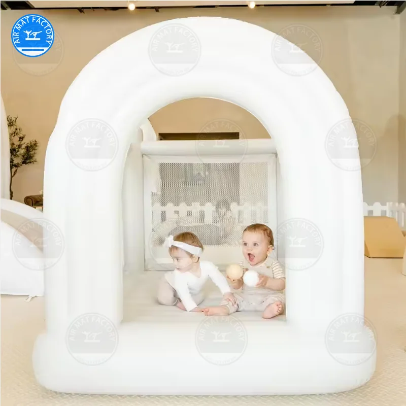 Bounce House สําหรับ 1-6 ปีเด็กปราสาทกระโดดพองพร้อมเครื่องเป่าลม Mini เด็ก Playhouse ในร่มกลางแจ้งเด็กวัยหัดเดิน T