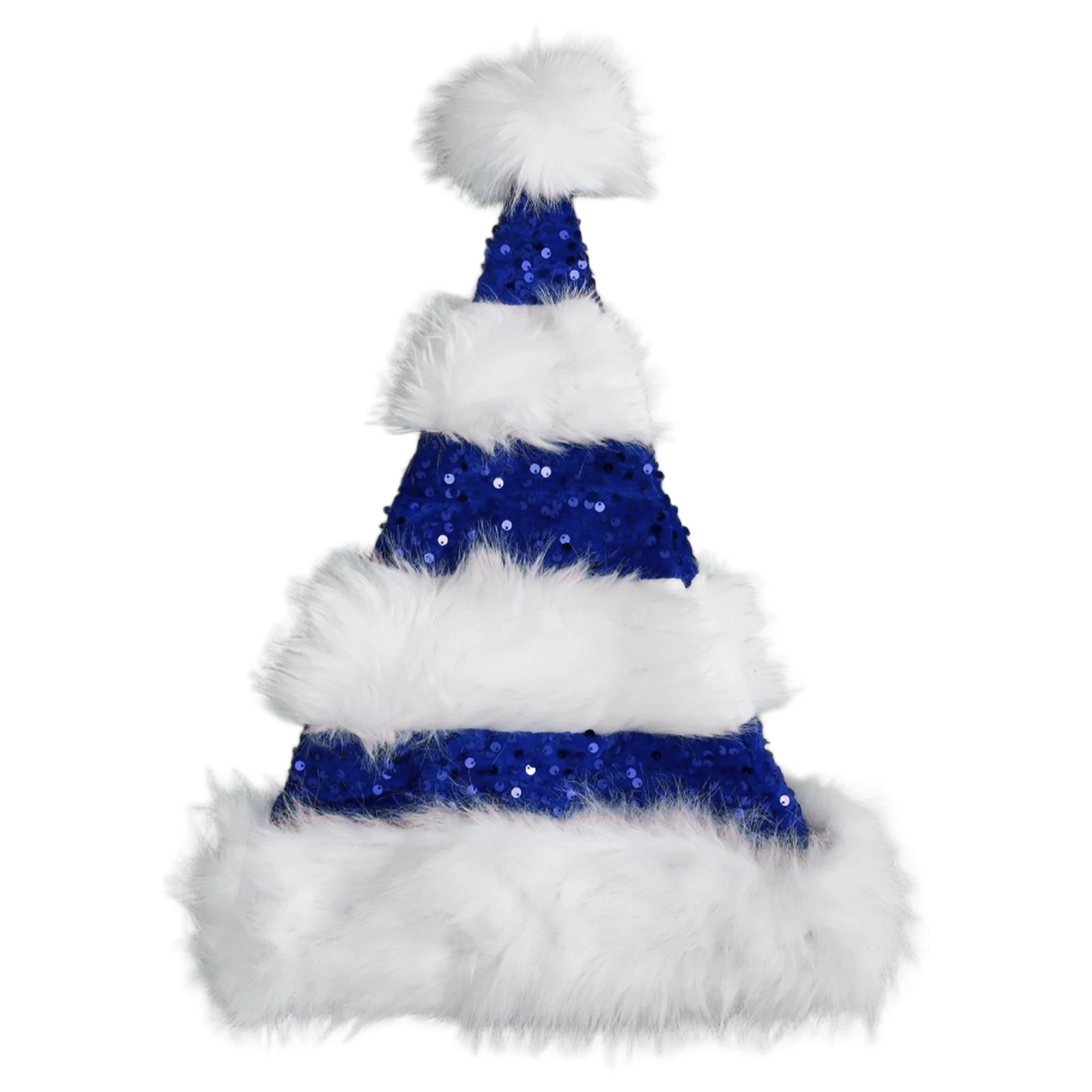 1 قطعة عيد الميلاد سانتا قبعة لينة أفخم عيد الميلاد Pompom قبعة تأثيري ملحق قبعات للبالغين الرجال النساء عيد الميلاد عطلة حفلة هدية