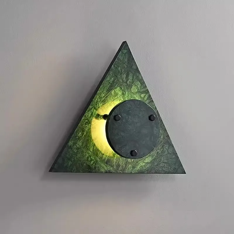 

Natural marble Italian light luxury wall lamp French medieval retro homestay living room corridor bedroom atmosphere