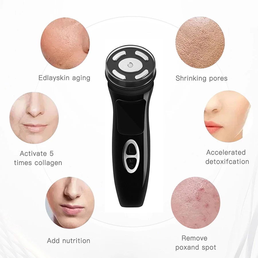 MINI HIFU 4th Generation Lifting Machine EMS Warm Ultrasound Facial Eye Massage Instrument Skin Firm Home Use Spa Beauty Devices