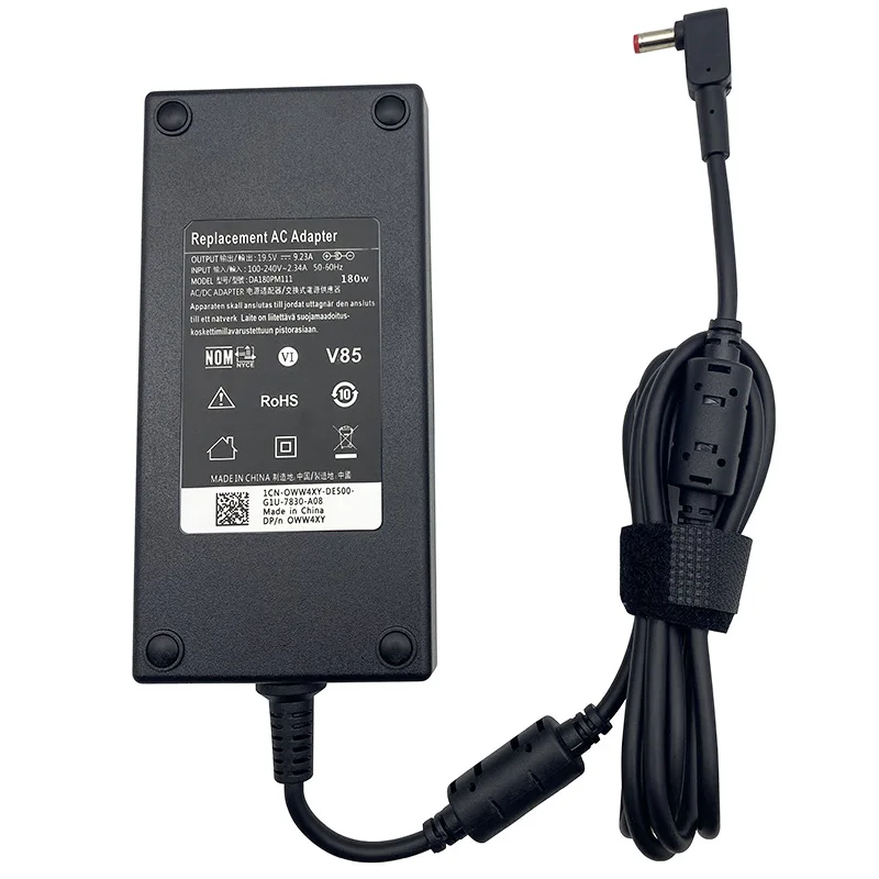 

​180W 19.5V 9.23A Ac Power Adapter Laptop Charger for MSI GE73 GS63 GS65 GE63 GL65 GL75 GS73VR P65 GE72VR