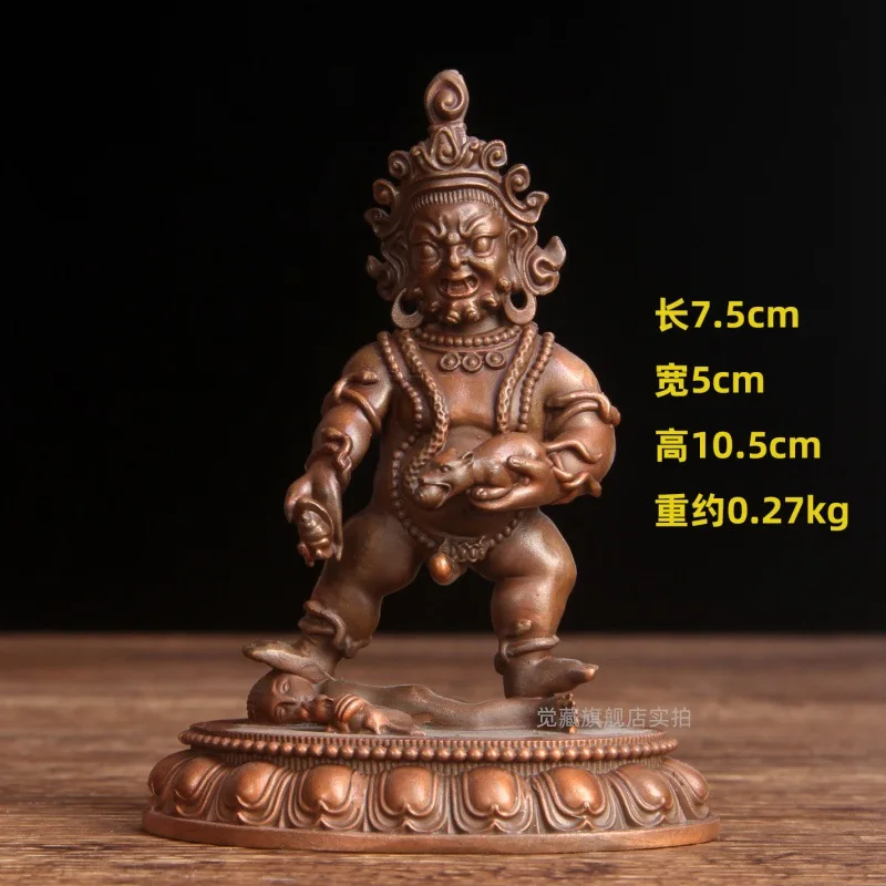 5P بالجملة لوازم البوذية التبت نيبال 5 آلهة الثروة عالية الجودة الشكل من تمثال بوذا النحاس جلب المال حسن الحظ #6