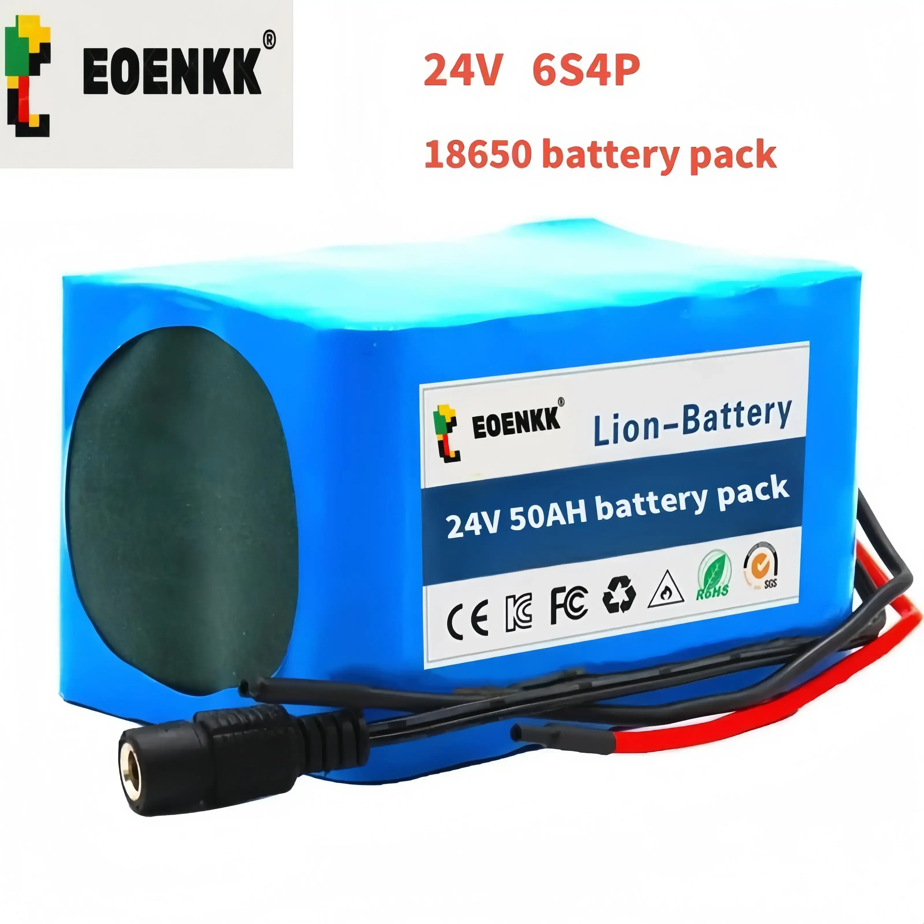 6s4p 24V50Ah 18650Battery Lithium Battery 25.2v 50000mAh Moped high power battery 500W, BMS Li Ion Battery Pack Durable