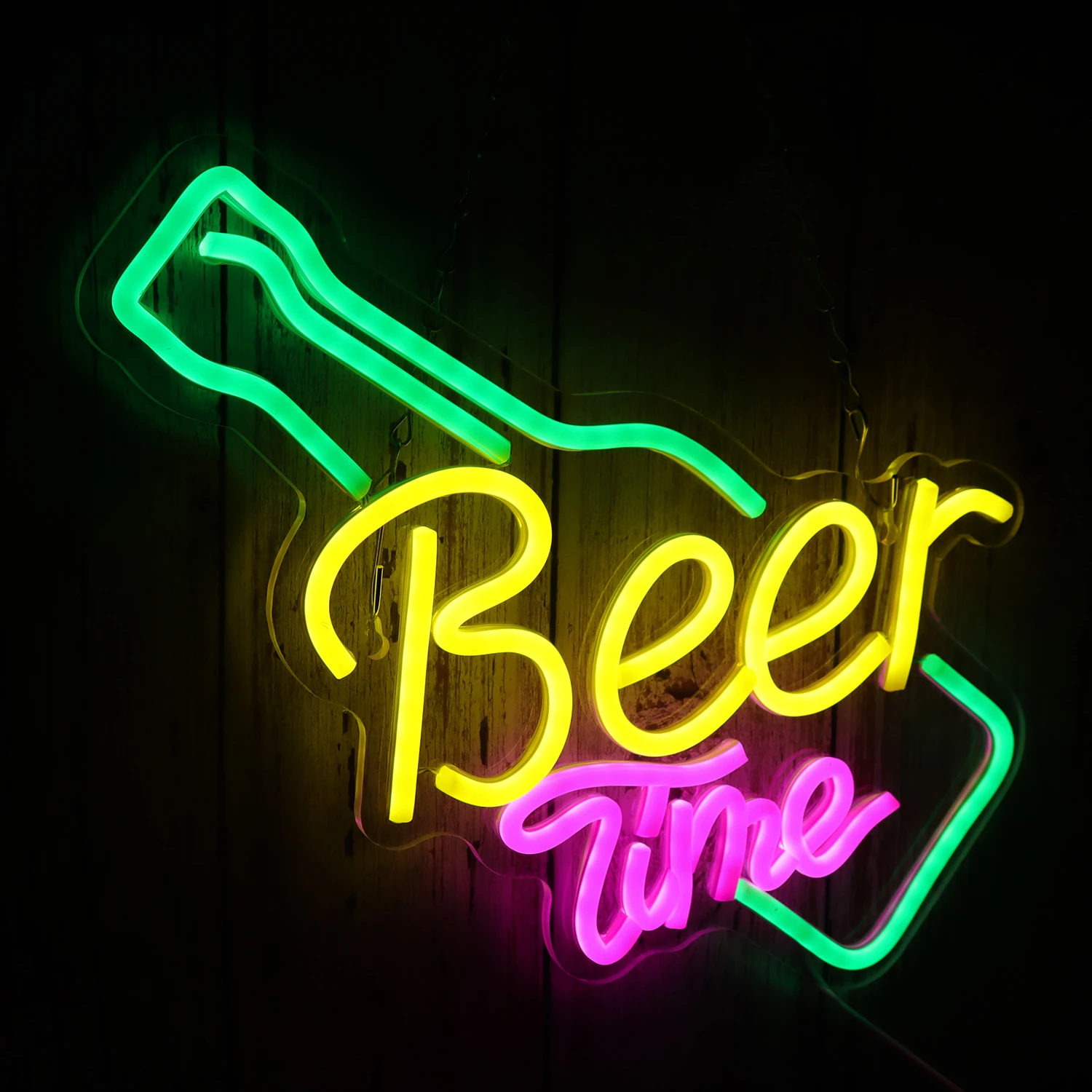 Beer Time Led Neon Sign Shop Bar Restaurant Hotel Decorative Light Neon Bedroom Wall Kitchen Personalized Decor Night Lamp USB