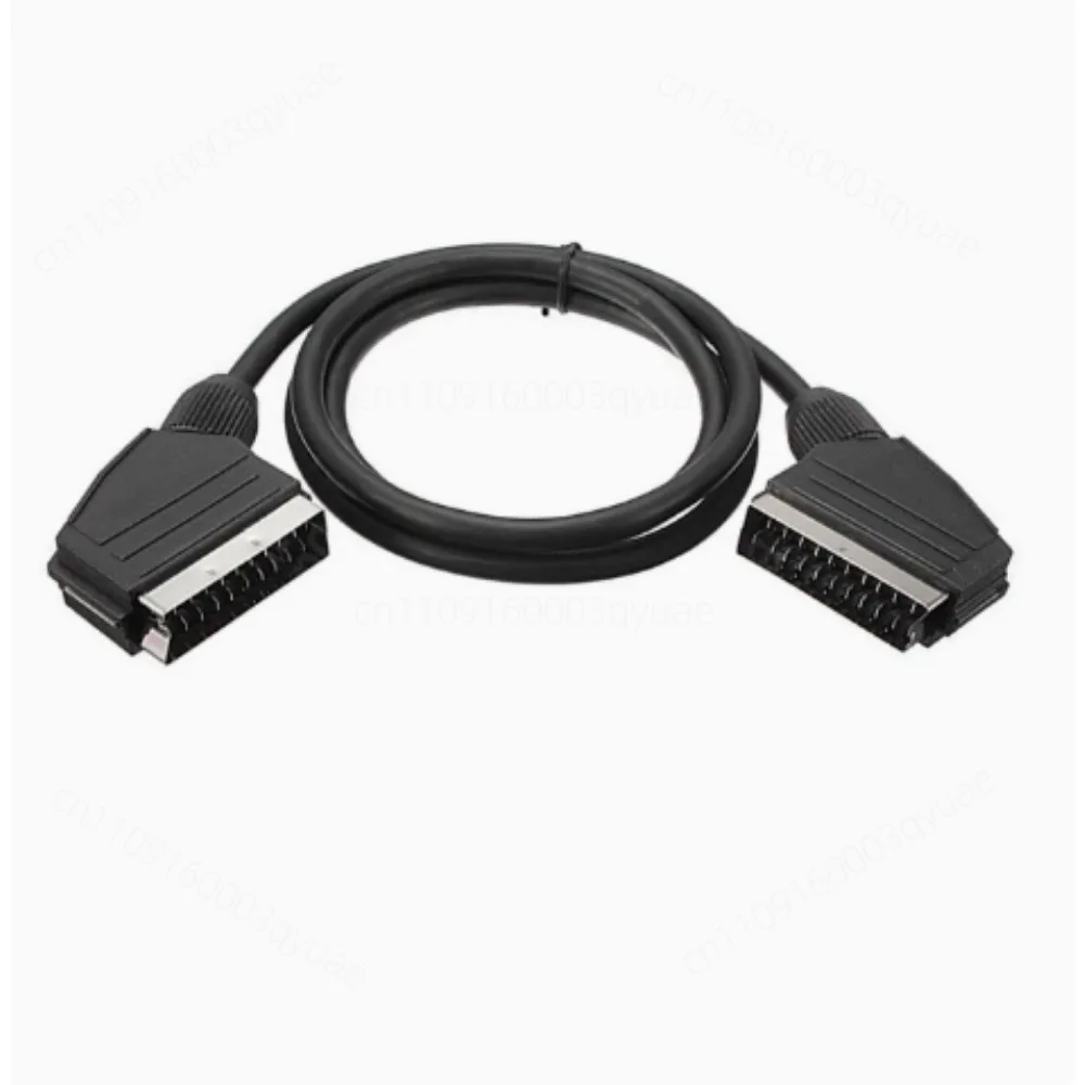 SCART Male To Male Audio Video Cable Nickel Plated 21Pin SCART Wire For EU TV