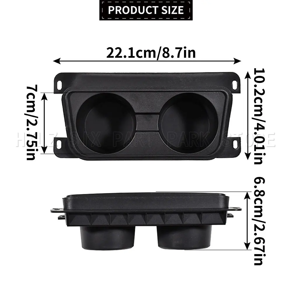 51167132376 51169198283 For BMW 3 Series E90 E91 E92 E93 New 1 Pc Center Control Water Dual Cup Black Holder ABS car accessories view 2